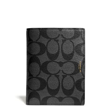 coach passport holder for men.